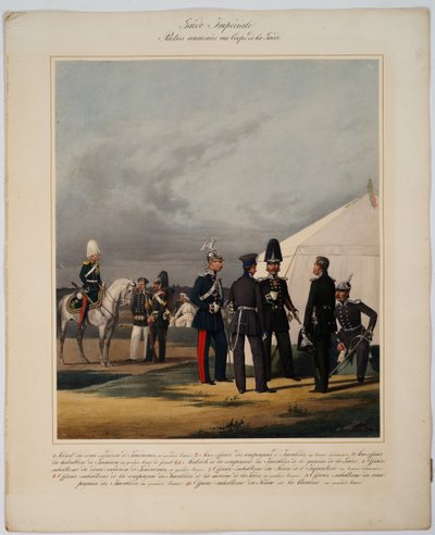 इंपीरियल गार्ड्स कॉर्प्स, 1867 के पायनियर्स, इनवैलिड्स और जेंडरर्म द्वारा कार्ल करलोविच पिरात्स्की