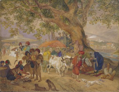 कॉन्स्टेंटिनोपल, 1849 के पास मीठे पानी के झरने द्वारा कार्ल पावलोविच ब्रायलोव