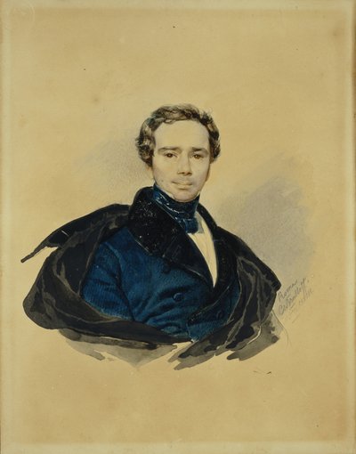 काउंट फियोडोर फ्योडोरोविच गोलित्सिन 1794-1854, 1833 का चित्र द्वारा कार्ल पावलोविच ब्रायलोव