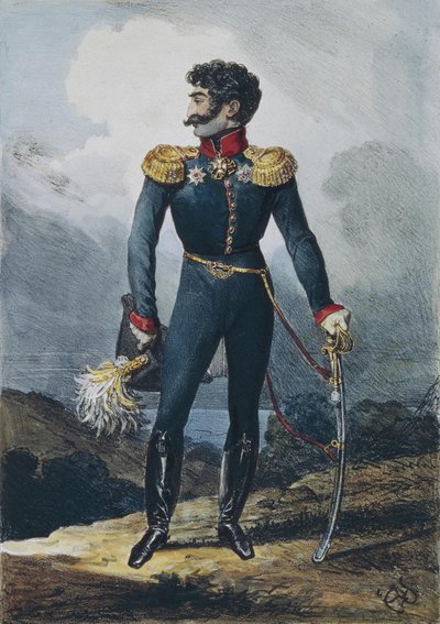 प्रिंस वलेरियन ग्रिगोरीविच मैडाटोव का पोर्ट्रेट 1782-1829, 1822 द्वारा कार्ल पावलोविच ब्रायलोव