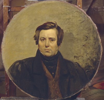 लेखक वासिली इवानोविच ऑरलोव का पोर्ट्रेट 1792-1860, 1836 द्वारा कार्ल पावलोविच ब्रायलोव