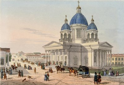 1836 में सेंट पीटर्सबर्ग में इज़मेलोवस्की रेजिमेंट के ट्रिनिटी कैथेड्रल द्वारा कार्ल पेत्रोविच बेगरोव