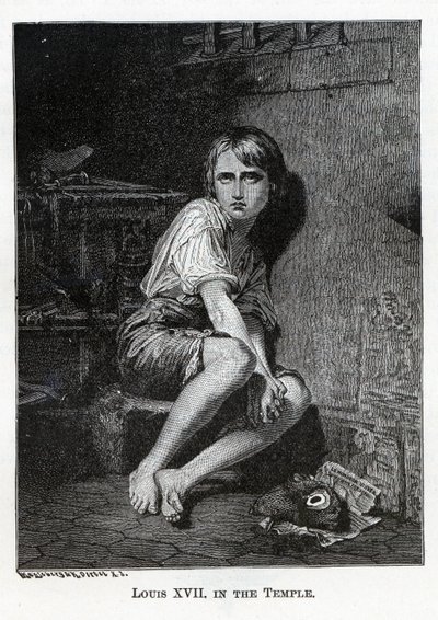 मंदिर में लुई XVII, 1882 द्वारा कास्पर ओर्टेल