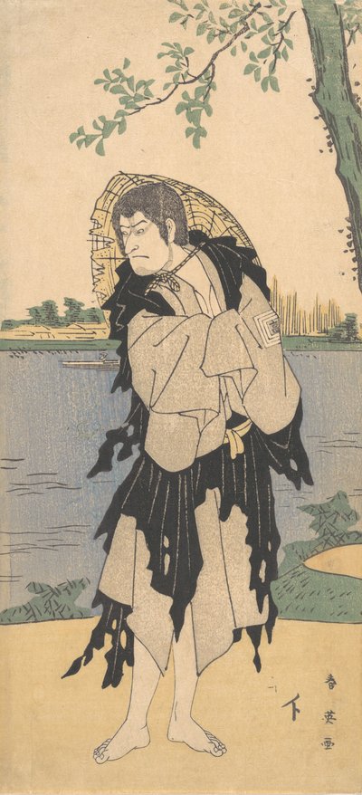 यानेकोज़ो की भूमिका में दूसरा इचिकावा कोमाज़ो, दूसरा महीना, 1794। द्वारा कत्सुकावा शुनेई