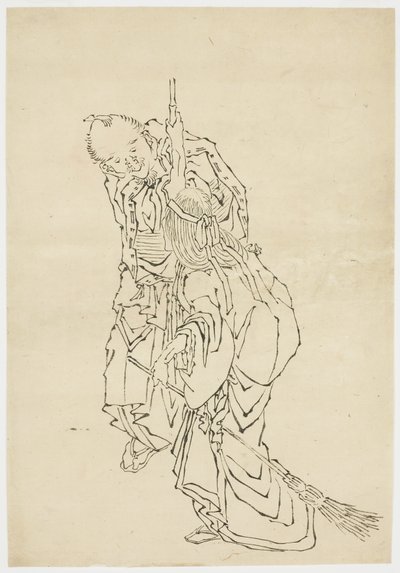 जो और ऊबा; ताकासागो का थीम, सीए। 1815-1849 (कागज पर स्याही) द्वारा कटुशिका (स्कूल ऑफ होकुसाई)