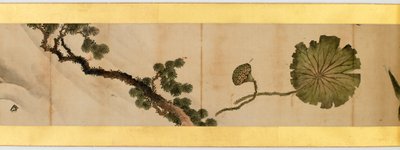 विविध चित्रों, ईदो अवधि, 1839 स्याही और कागज पर रंग के साथ हैंड्सक्रोल का विस्तार द्वारा कत्सुशिका होकुसाई