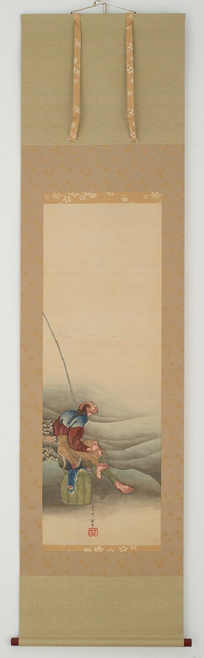 मछुआरा, ईदो काल, 1849। द्वारा कत्सुशिका होकुसाई