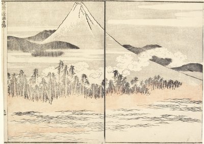माउंट फ़ूजी, 1816 द्वारा कत्सुशिका होकुसाई