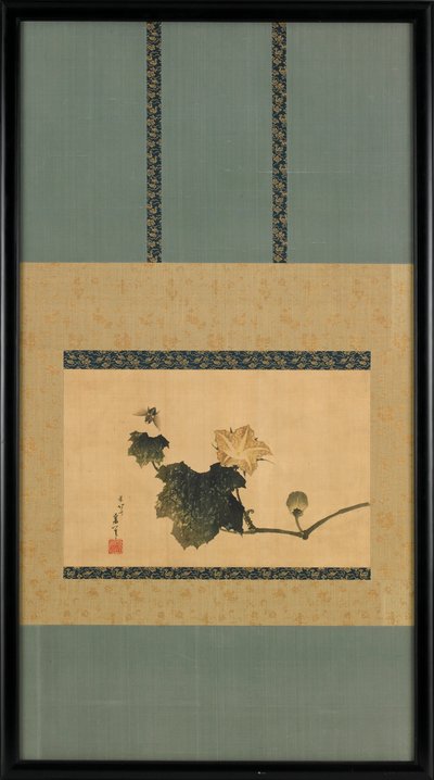 कद्दू वाइन और हॉर्स फ्लाई, सीए। 1825-1833। द्वारा कत्सुशिका होकुसाई