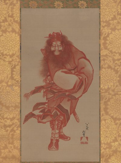 रेड शोकी, डेमॉन क्वेलर, दिनांक 1847। द्वारा Katsushika Hokusai