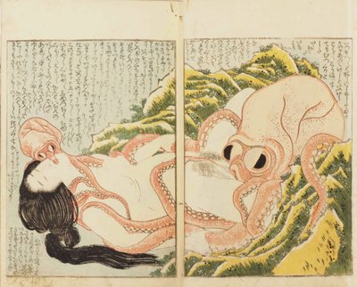 मछुआरों की पत्नी का सपना द्वारा Katsushika Hokusai
