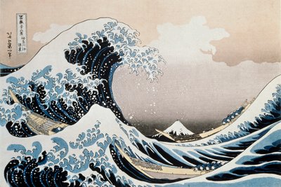 कनागावा के तट पर ग्रेट वेव, c1829-c1831 द्वारा Katsushika Hokusai