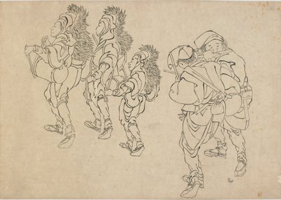 द लायन डांस, 18 वीं सदी के अंत में 19 वीं सदी की शुरुआत में। द्वारा कत्सुशिका होकुसाई