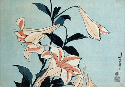 तुरही लिली द्वारा Katsushika Hokusai