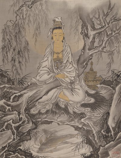 व्हाइट-रोब्ड कन्नन, सीए। 1887. द्वारा कवनाबे क्योसई