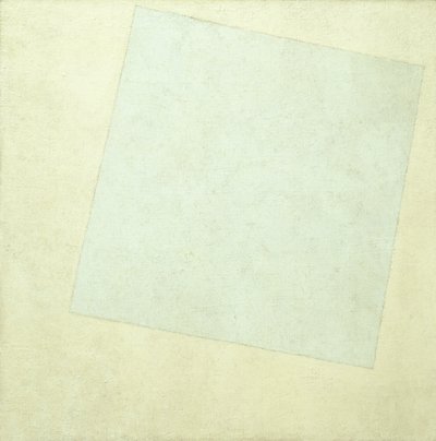 सुपरमैटिस्ट रचना। व्हाइट ऑन व्हाइट, 1918 द्वारा Kazimir Severinovich Malevich