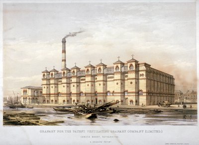 कनाडा घाट पर अन्न भंडार, रॉदरहिथे, लंदन, c1860 द्वारा केल ब्रदर्स