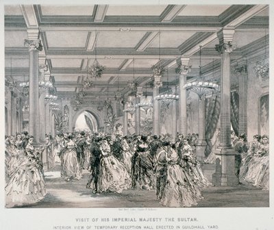 तुर्की के सुल्तान, गिल्डहॉल, लंदन शहर, 1867 के लिए रिसेप्शन द्वारा केल ब्रदर्स