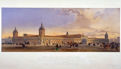 स्मिथफील्ड मार्केट, लंदन शहर, 1868। द्वारा केल ब्रदर्स
