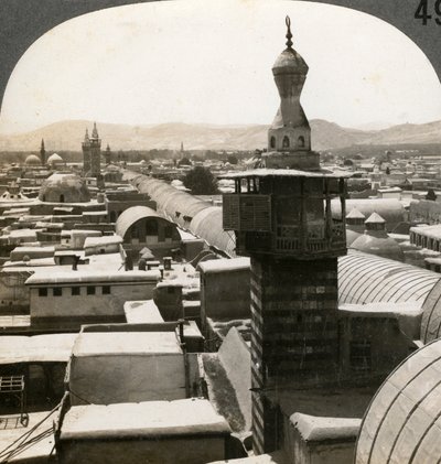 दमिश्क, सीरिया, 1900s। द्वारा कीस्टोन व्यू कंपनी
