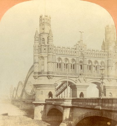 कैसर ब्रिज, हैम्बर्ग, जर्मनी, 1896। द्वारा कीस्टोन व्यू कंपनी