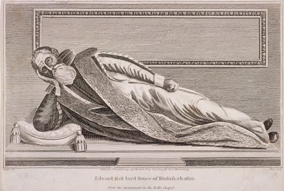 रोल्स चैपल, चांसरी लेन, लंदन, 1794 में सर एडवर्ड ब्रूस का स्मारक द्वारा राजा