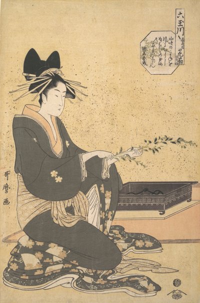 ओगिया का ओरान हनाओगी, "सिक्स ज्वेल रिवर" श्रृंखला से मुतामागावा, सीए। 1795-96। द्वारा किटगावा उतामारो