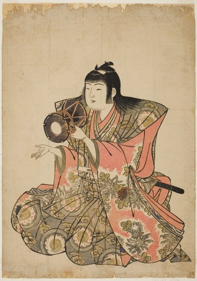 द हैंड-ड्रम प्लेयर, पांच संगीतकारों की एक अनाम श्रृंखला से द्वारा Kitao Shigemasa