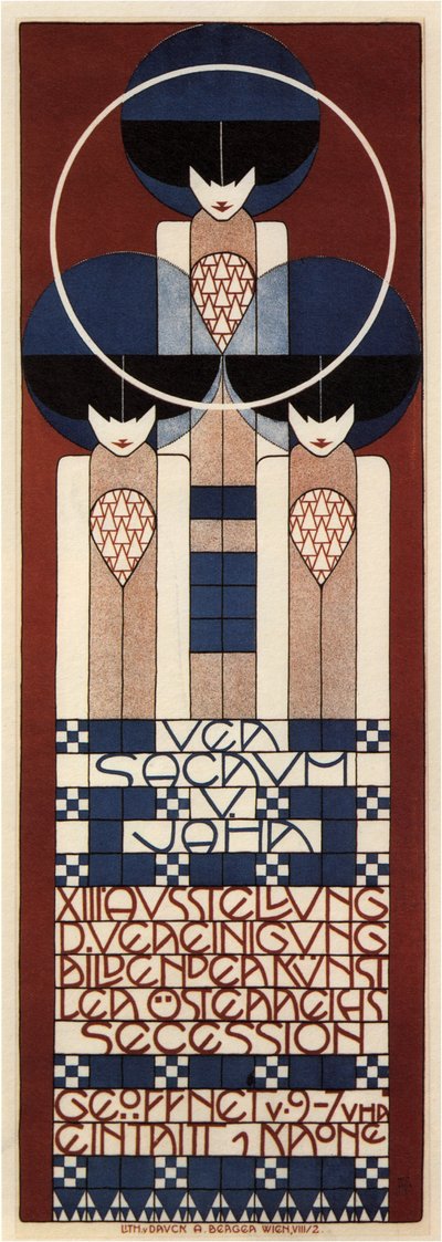 वियना सेकेशन प्रदर्शनी, 1902 के लिए पोस्टर द्वारा Koloman Moser