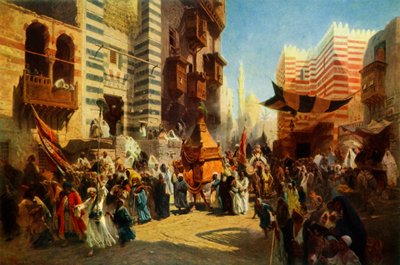 1876, 1965 में मेक्का से काहिरा तक पवित्र कालीन की वापसी। द्वारा कॉन्स्टेंटिन एगोरोविच माकोवस्की