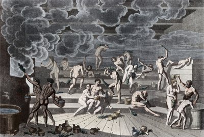 एक रूसी स्नानागार, 1811 द्वारा Korneev