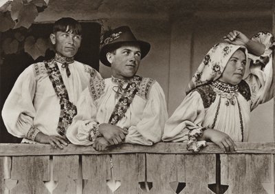 रोमानिया: बोइनेस्टी, बरामदे में (बी/डब्ल्यू फोटो) द्वारा कर्ट Hielscher