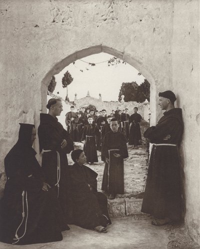 स्पेन: मठ के स्कूल में (श्वेत-श्याम फोटो) द्वारा कर्ट Hielscher