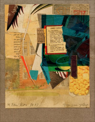 हरे पर पीला द्वारा कर्ट Schwitters