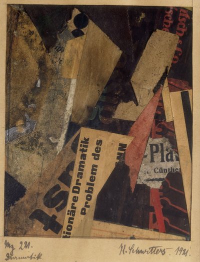 मर्ज़ 221, 1921। द्वारा कर्ट Schwitters