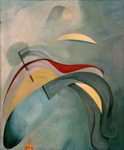 लाल रेखा (1) द्वारा कर्ट Schwitters