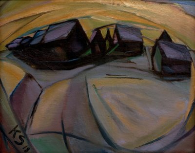 बर्फ से ढके घर द्वारा कर्ट Schwitters