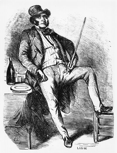 वैटरिन, होनोर डी बाल्ज़ाक (1799-1850) द्वारा &39;फादर गोरीट&39; का चित्रण द्वारा Laisne