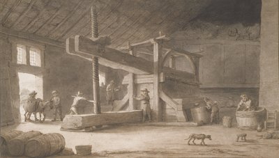 नैनसी के बाहर महाशय डीटील का शराब, c.1670 (कागज पर धोने के साथ पेन की स्याही) द्वारा लैंबर्ट डूमर