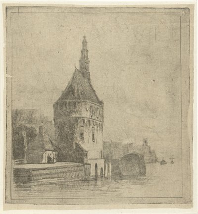 पानी पर टावर द्वारा लैंबर्टस हार्डेनबर्ग