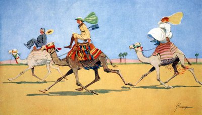 कप और बॉल-ऊंट का पसंदीदा खेल, 1908। द्वारा लांस ठाकरे
