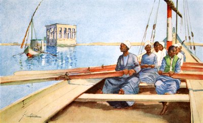 टू फिलै इन ए फेलुक्का, 1908। द्वारा लांस ठाकरे