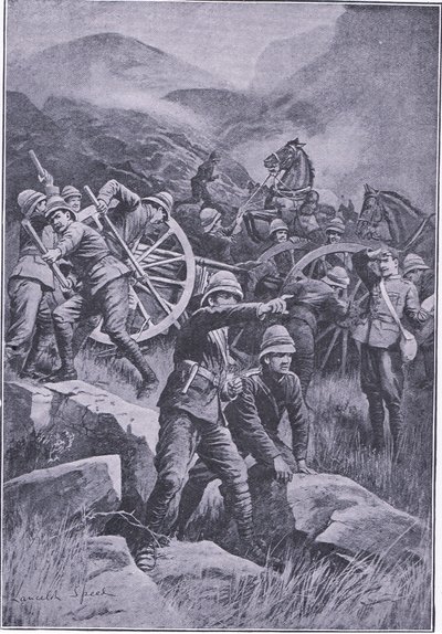 प्रिटोरिया के बाद से एक पहाड़ी पर एक बंदूक पलट गई: हारमस्वर्थ ब्रोस द्वारा प्रकाशित गुरिल्ला युद्ध, 1901 द्वारा लैंसलॉट स्पीड