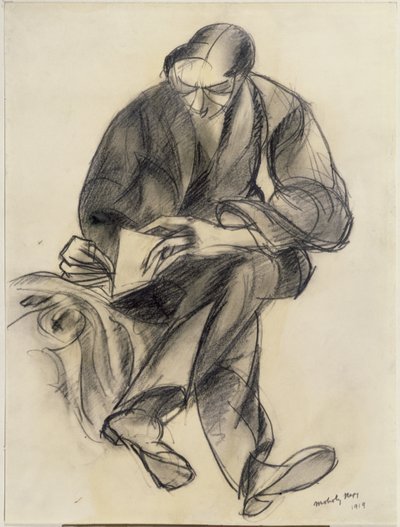 बैठा आंकड़ा पढ़ने, 1919 द्वारा लेज़लो मोहोली नेगी