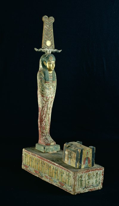Ptah-Sokar-Osiris (चित्रित लकड़ी) की मजेदार प्रतिमा द्वारा Late Period Egyptian
