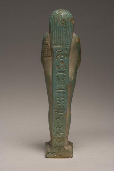 पदिनीथ (फैयेंस) के लिए शबती का आंकड़ा (247998 भी देखें) द्वारा Late Period Egyptian