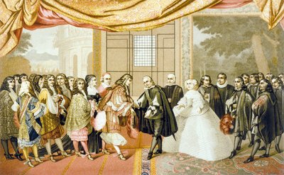 7 नवंबर 1659 को आइल देस फैन्स में लुई XIV और फिलिप IV के बीच बैठक द्वारा Laumosnier