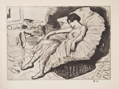 डांसर स्लीपिंग, पब। 1925. द्वारा लौरा नाइट