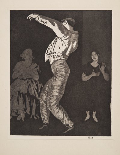 स्पेनिश डांसर नंबर II, पब। 1923. द्वारा लौरा नाइट