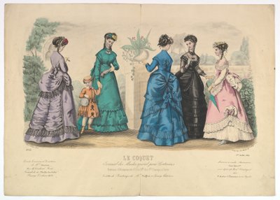 Le Coquet, No. 22, जर्नल डेस मोड्स स्पेशल पोर Couturières से, 1 जुलाई, 1869। द्वारा लॉर नोएली